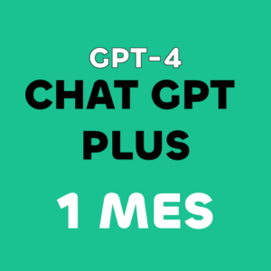 Chat GPT Plus 1 mes (Cuenta compartida)