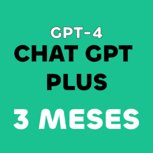 Chat GPT Plus 3 meses (Cuenta compartida)